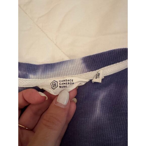 Candace Cameron bure NWOT Women’s tie dye rib knit long sleeve top - Picture 2 of 2